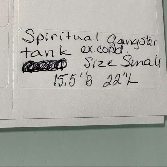 Spiritual Gangster tank size small - Picture 4 of 4